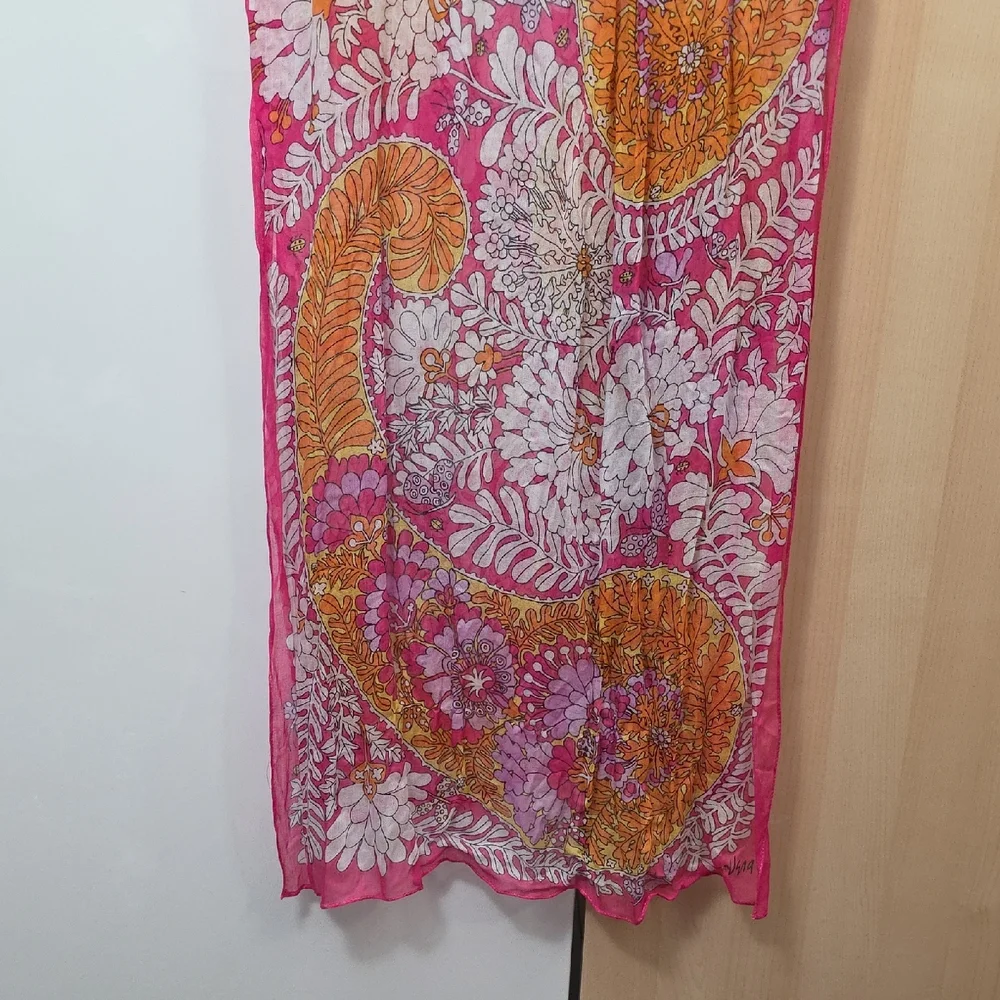 Vera Pink and Orange Scarf, 20
